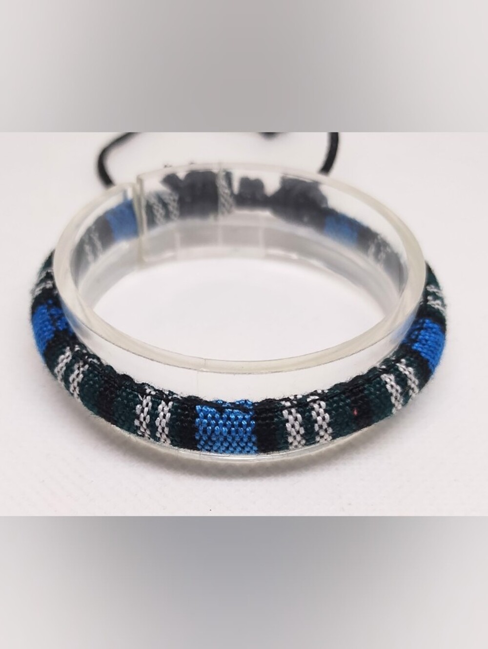 Men's Bracelet Striped Punk Blue Black Jewelry New G28